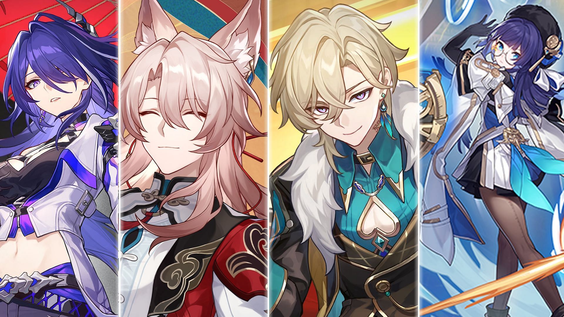 Acheron, Jiaoqiu, Aventurine, Pela (Image via HoYoverse)